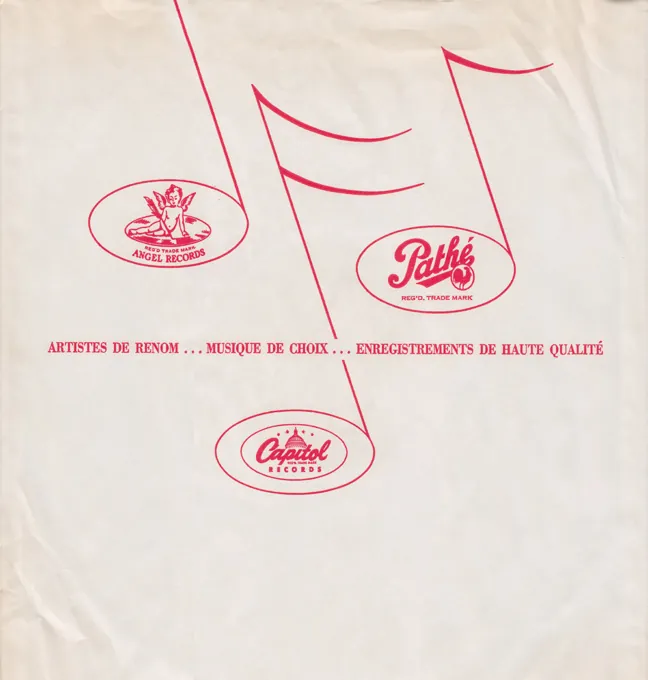 Inner Sleeves, Pathe sleeve French side