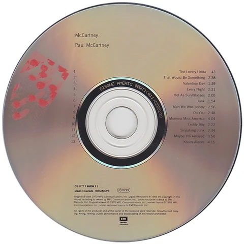 CD.3363.1.1, McCartney Collection