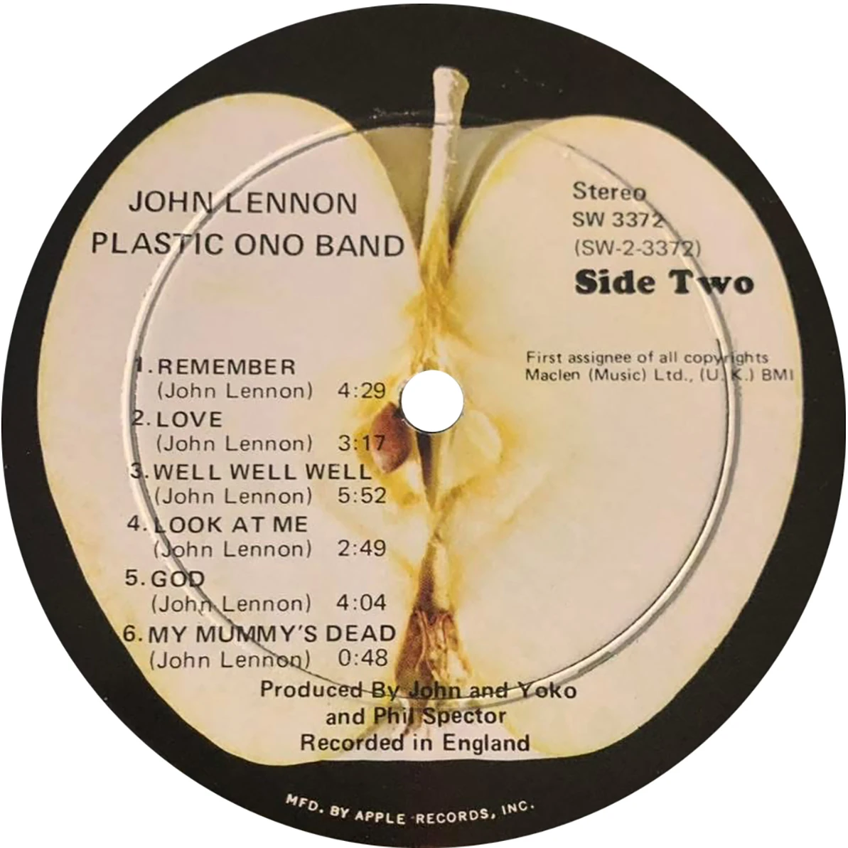 Beatles music formats released in Canada - Canadian Pressing Plants