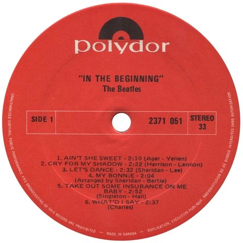 LP.2371051.POL.1, Polydor Red, Columbia Press.