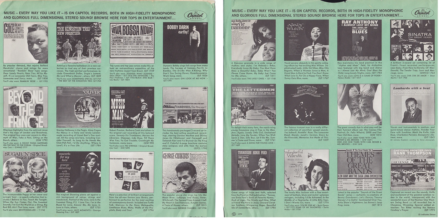 Chartbusters Vol. 4 (Capitol compilation), LP.2094.1.1