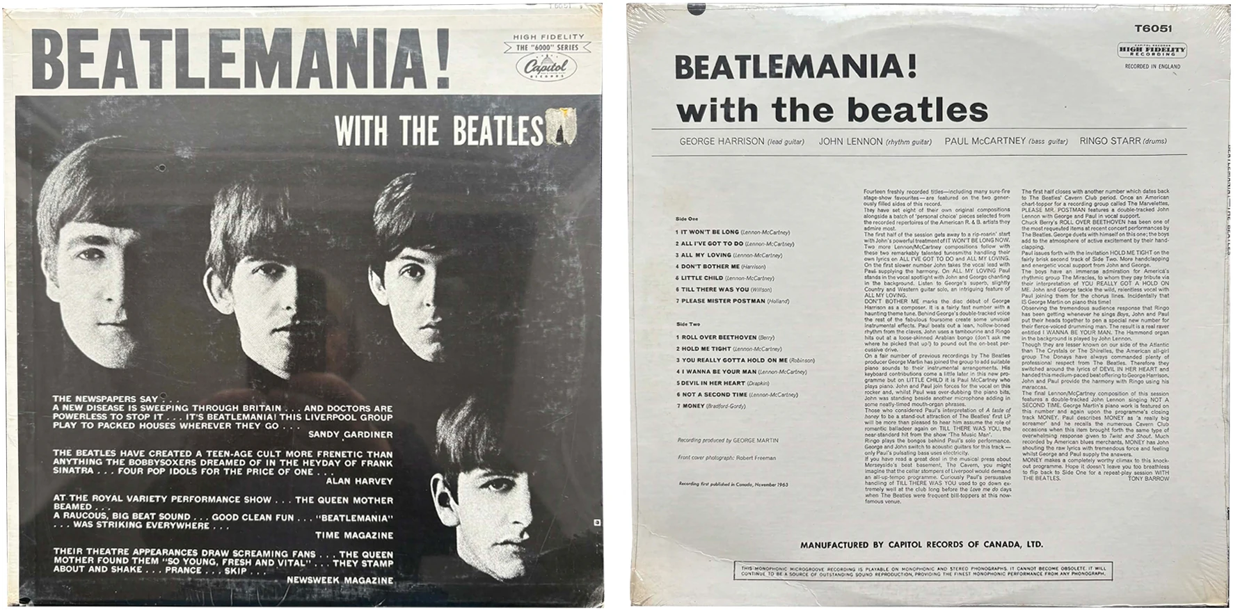Beatlemania! With The Beatles, LP.6051.7.1