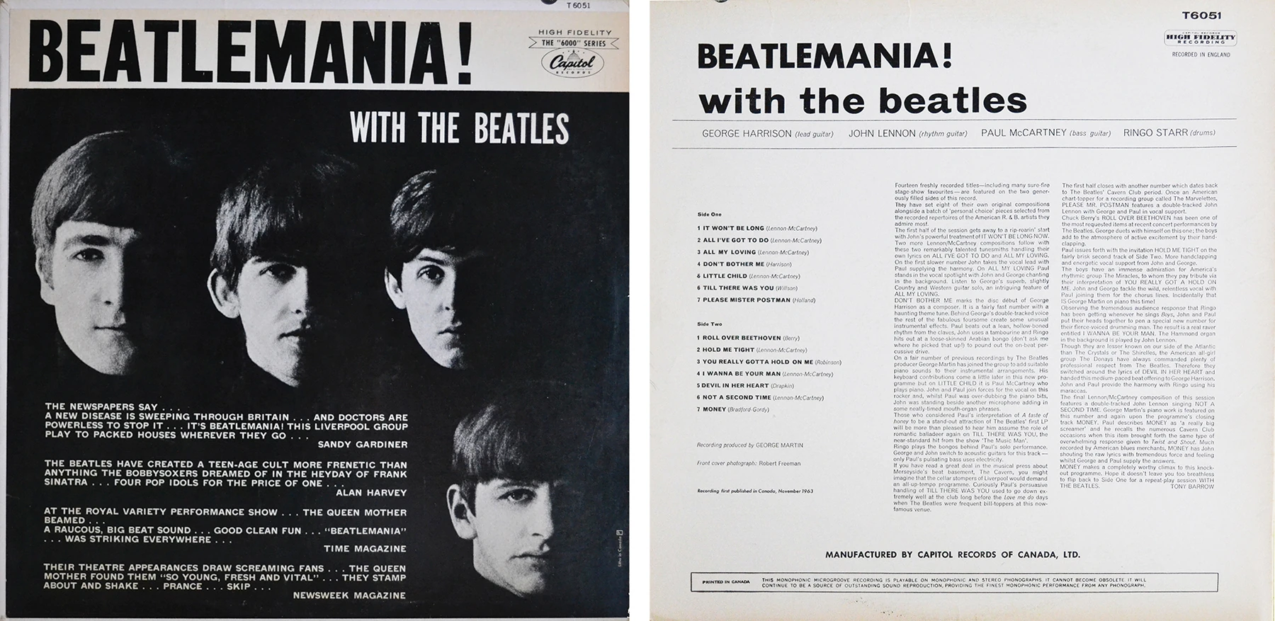 Beatlemania! With The Beatles, LP.6051.2.1