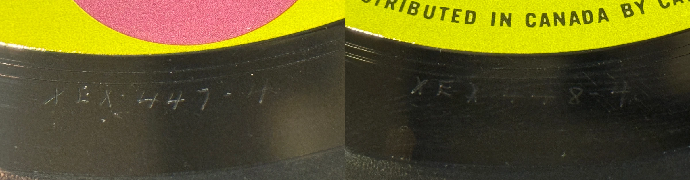 Beatlemania! With The Beatles, LP.6051.4.1, matrix stamp detail
