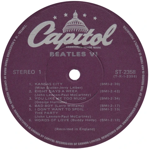 LP.2358.10.1, Purple 2nd gen. (Capitol)