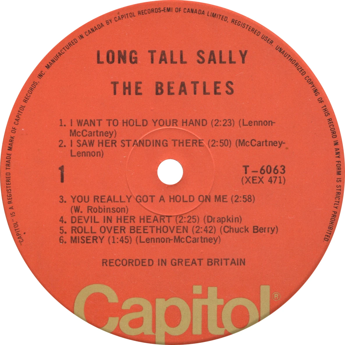 Long Tall Sally, LP.6063.7.2