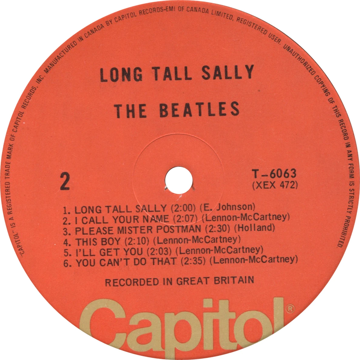 Long Tall Sally, LP.6063.7.2