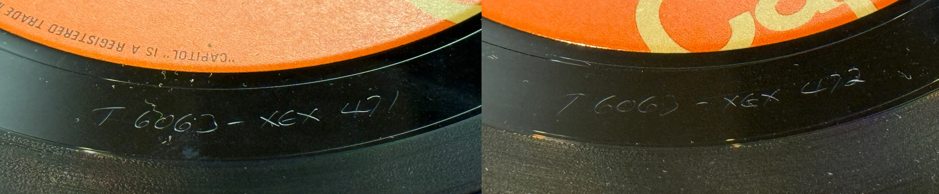 Long Tall Sally, LP.6063.7.2, matrix stamp detail