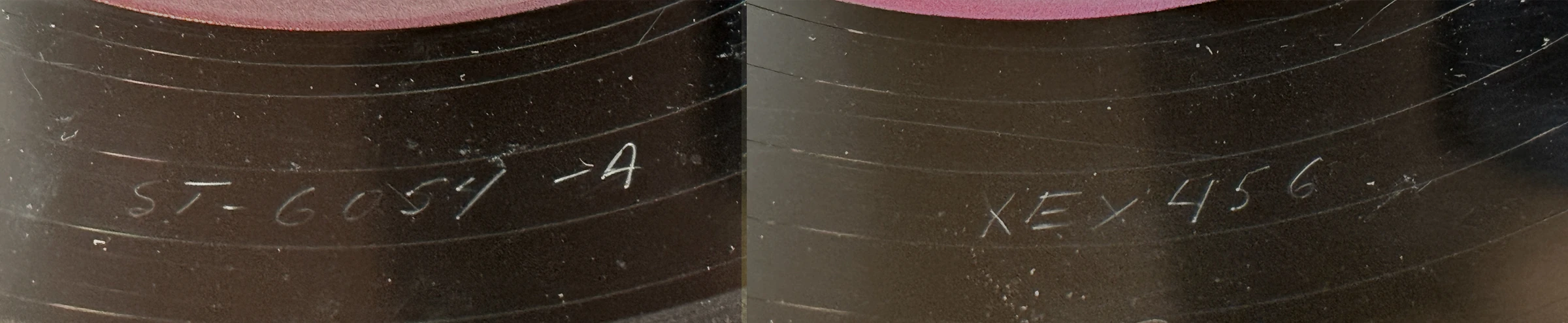 Twist And Shout, LP.6054.10.1, matrix stamp detail