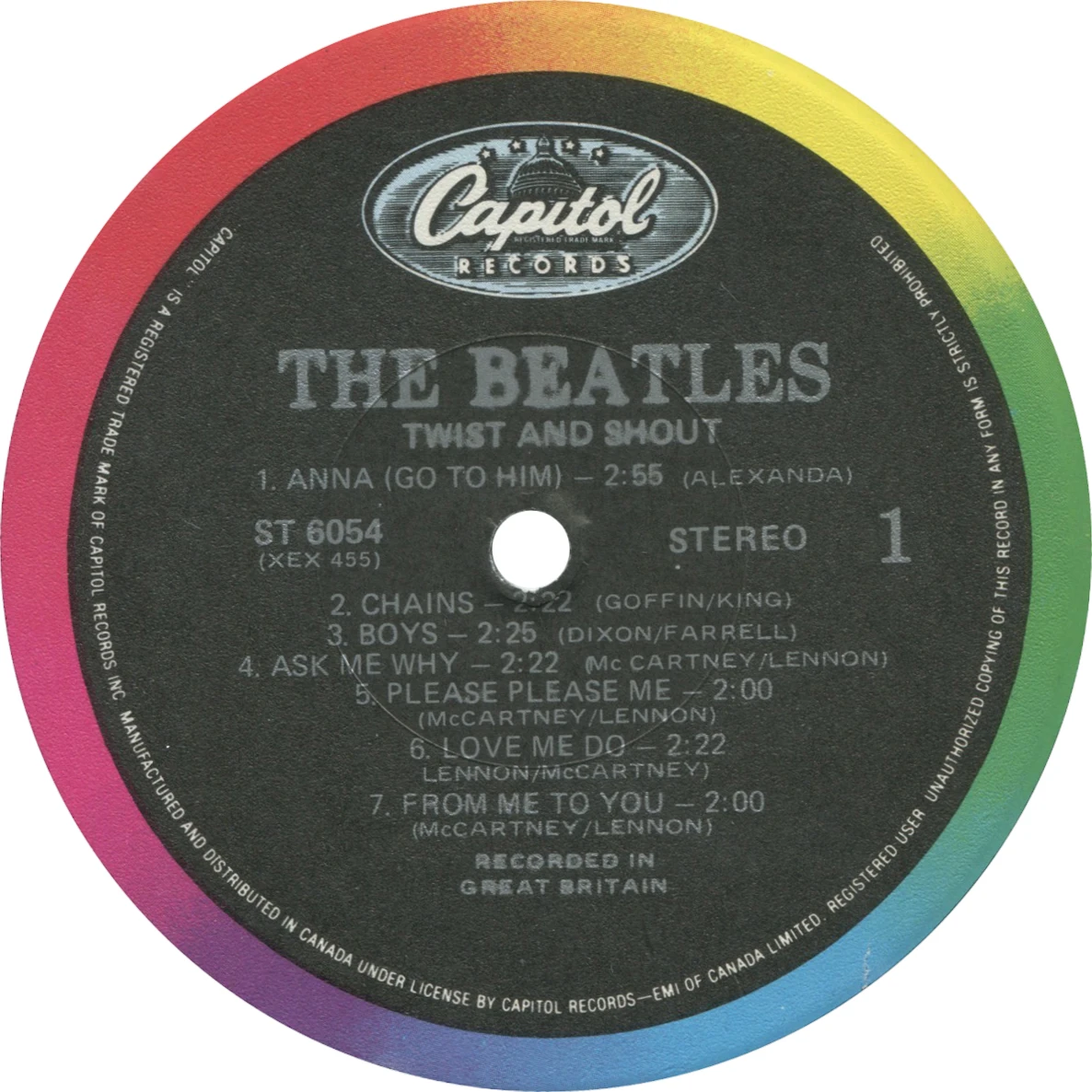 Twist And Shout, LP.6054.12.1