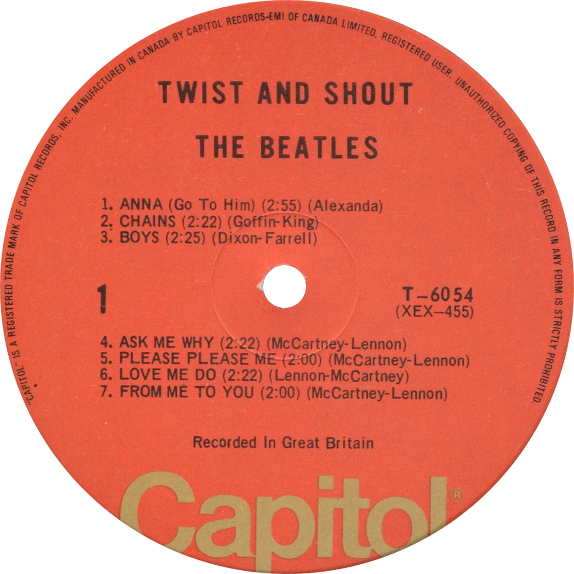 Twist And Shout, LP.6054.7.2