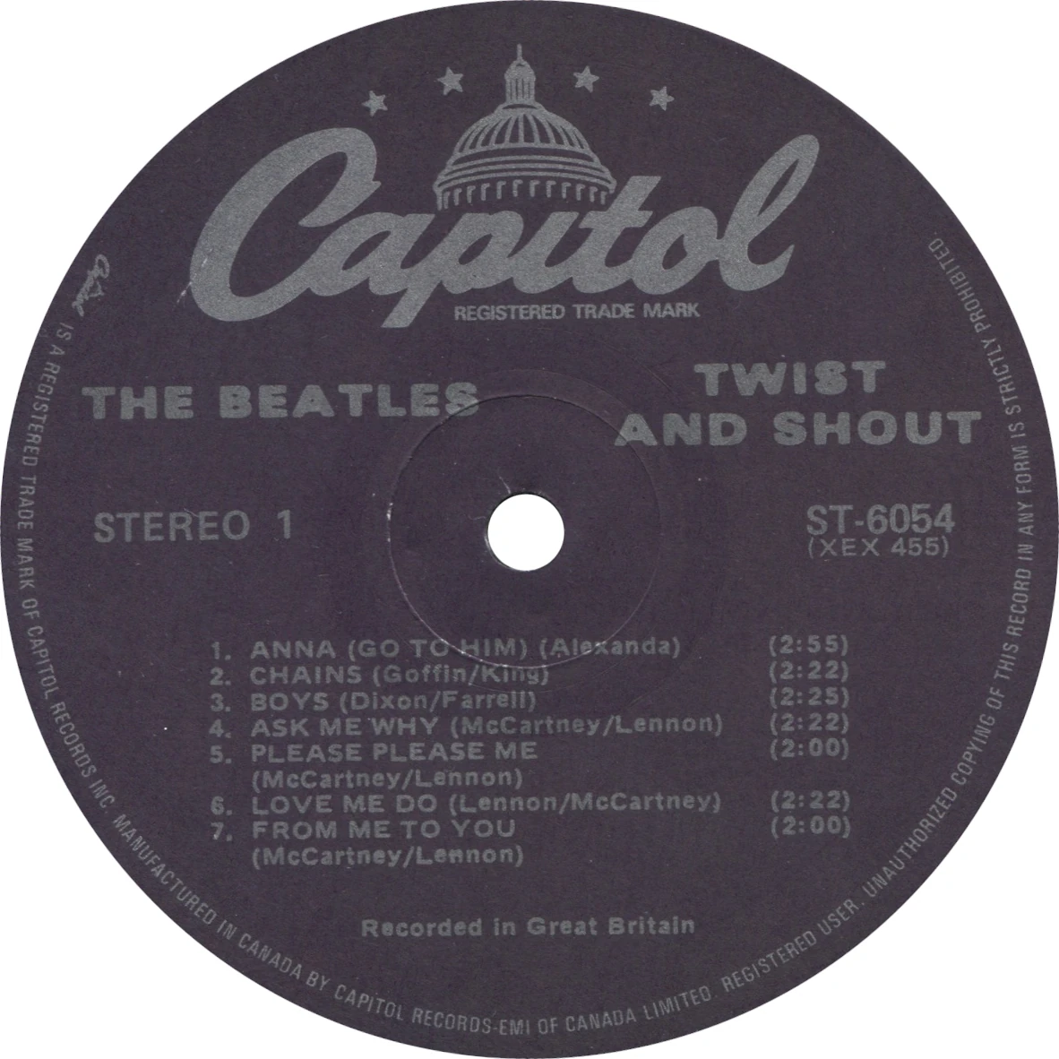 Twist And Shout, LP.6054.9.1