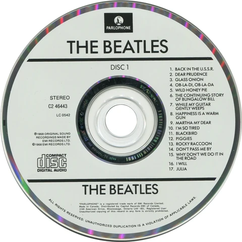 CD.APP101.1.2, Disque Americ 1 White