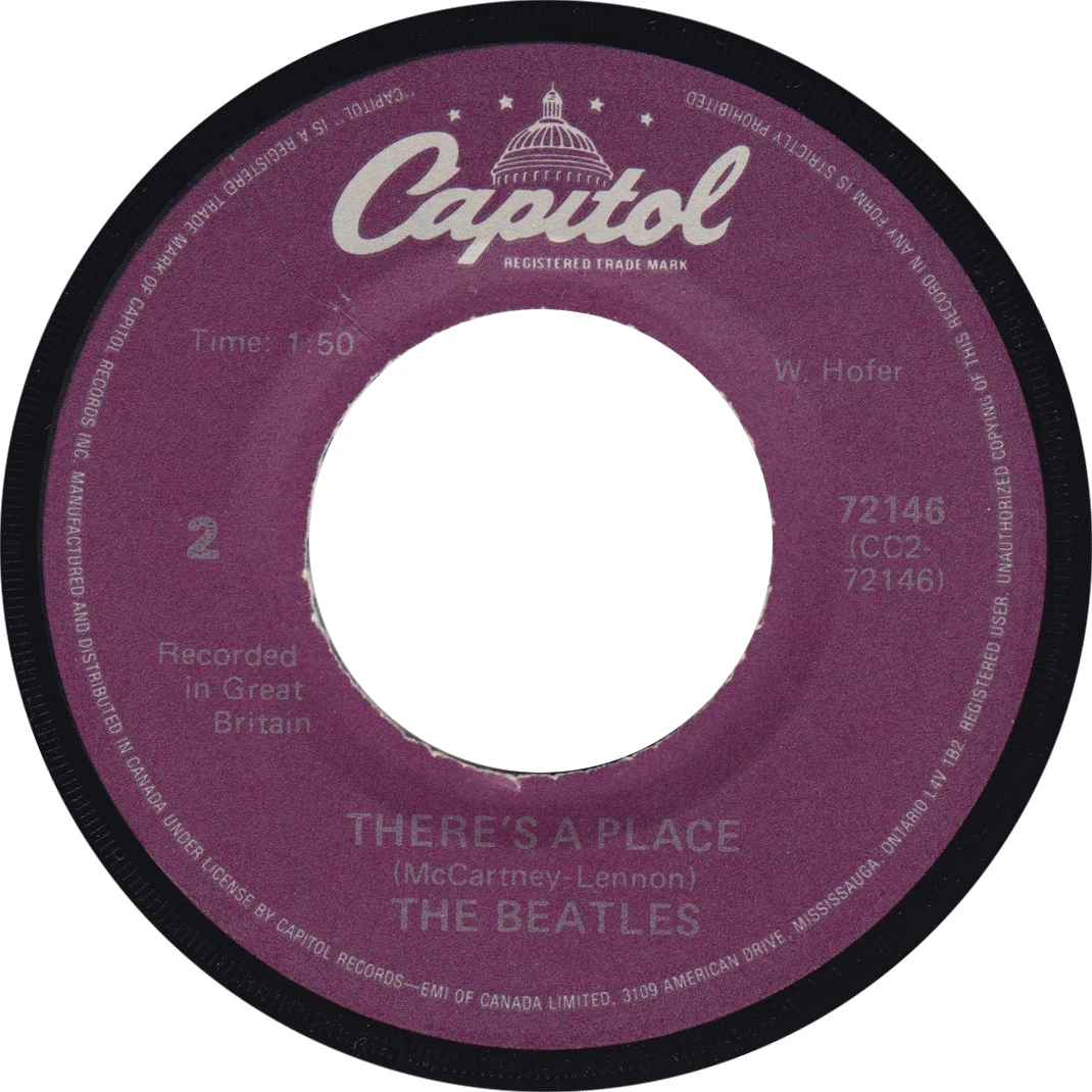 Twist And Shout / There's A Place, 45.72146.11.1