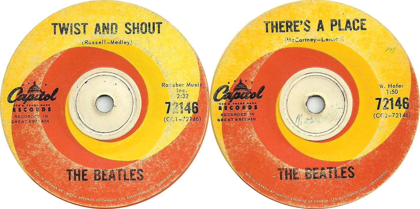 Twist And Shout / There's A Place, 45.72146.1.2