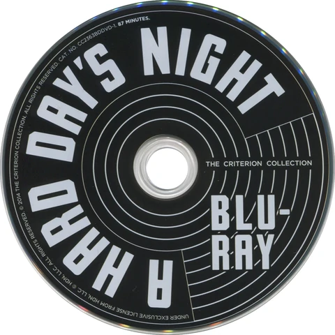 A Hard Day's Night, BR.2363.USA.1, Criterion Blu-ray, Blue Plastic